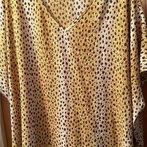 Women’s 2X Cheetah Print Top